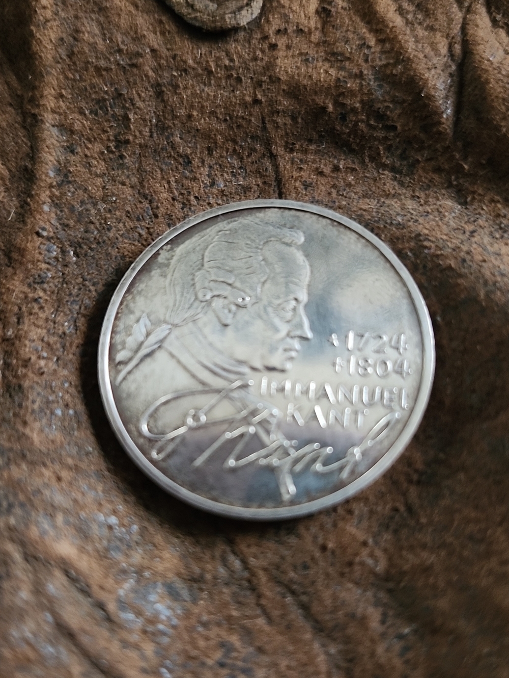 1974 German Immanuel Kant Silver Mark D